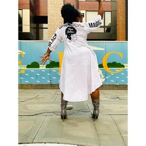 Black Girls Been Magic High Low Tunic Dress